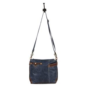 Myra Bag Rivet Upcycled Leather Shoulder Bag S-1576