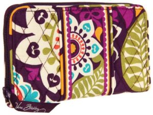 vera bradley accordion wallet plum crazy