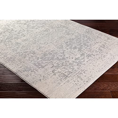 Artistic Weavers Janine Vintage Medallion Area Rug,5'3" x 7'3",Grey