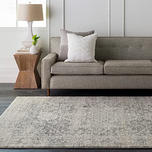 Artistic Weavers Janine Vintage Medallion Area Rug,5'3" x 7'3",Grey