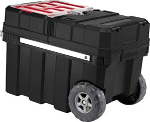 keter master pro masterloader 17191709 tool trolley plastic black/red