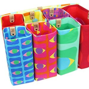 Bright Flagship Prints, 7" 8-pc Tote Set