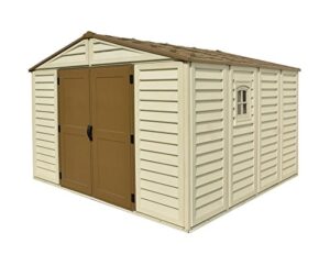 woodbridge plus 10 ft. x 10 ft. vinyl outdoor garden storage shed