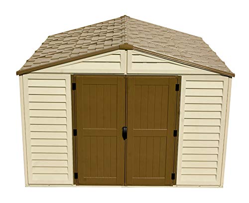 WoodBridge Plus 10 ft. x 10 ft. Vinyl Outdoor Garden Storage Shed