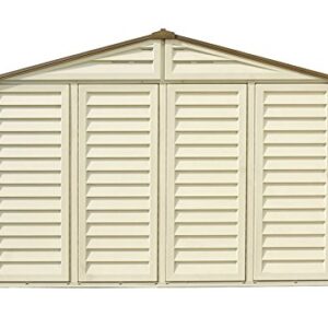 WoodBridge Plus 10 ft. x 10 ft. Vinyl Outdoor Garden Storage Shed