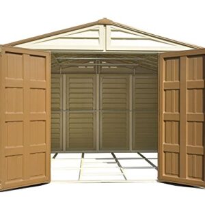 WoodBridge Plus 10 ft. x 10 ft. Vinyl Outdoor Garden Storage Shed