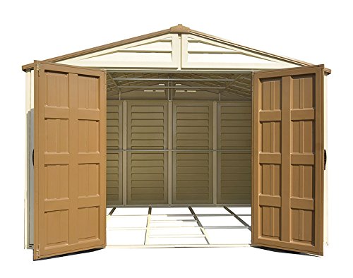 WoodBridge Plus 10 ft. x 10 ft. Vinyl Outdoor Garden Storage Shed