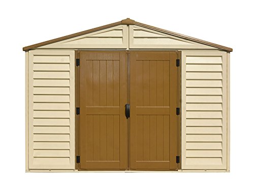 WoodBridge Plus 10 ft. x 10 ft. Vinyl Outdoor Garden Storage Shed