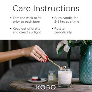 KOBO Vetiver + Shaved Vanilla Candle (11 oz) | 100% Pure Soy Candle | All Natural Scented Candle, Hand-Poured in USA | 80 Hour Long Burning Candles | Scented Candles for Home