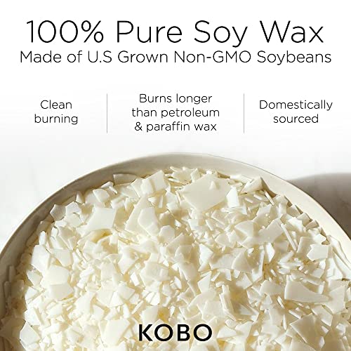 KOBO Vetiver + Shaved Vanilla Candle (11 oz) | 100% Pure Soy Candle | All Natural Scented Candle, Hand-Poured in USA | 80 Hour Long Burning Candles | Scented Candles for Home