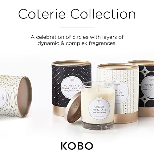 KOBO Vetiver + Shaved Vanilla Candle (11 oz) | 100% Pure Soy Candle | All Natural Scented Candle, Hand-Poured in USA | 80 Hour Long Burning Candles | Scented Candles for Home