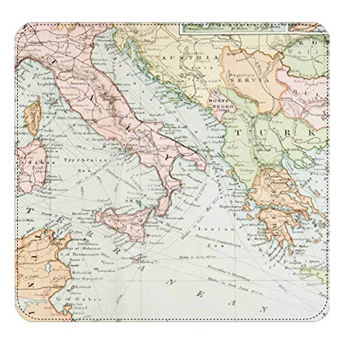 InterestPrint Panoramic View Of An Antique Map Historical Art Women's Purse Clutch Bag Card Holder Wristlets Wallets with Strap