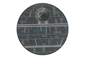 ukonic star wars galactic empire death star area rug | 52-inch round floor rug