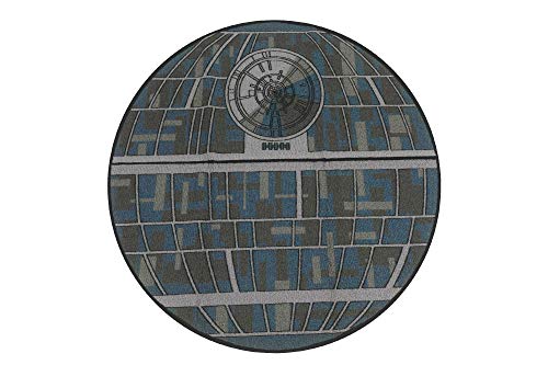 Ukonic Star Wars Galactic Empire Death Star Area Rug | 52-Inch Round Floor Rug