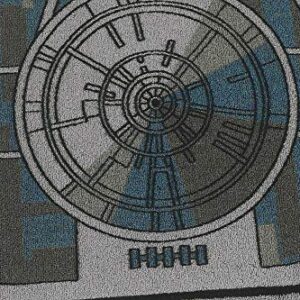 Ukonic Star Wars Galactic Empire Death Star Area Rug | 52-Inch Round Floor Rug