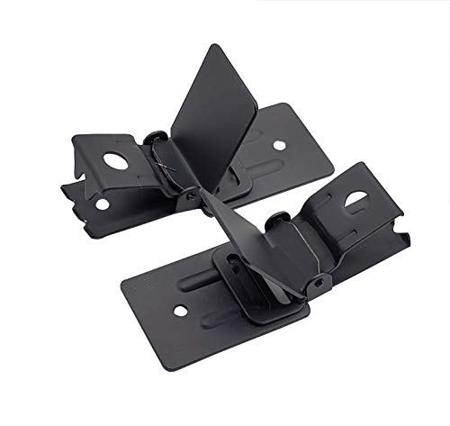 Wise Linkers Wall Clips Matte Black for Rug Hanging and Animal Hide Hanging (Pack of 6) Rug Grippers/Rug Clips/Rug Hangers from