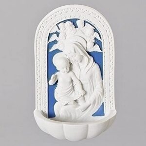 madonna and child holy blue and white water fountain (standard version)