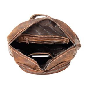 Arrigo Unisex's Backpack, Brown (Cognac), Medium