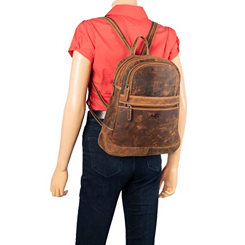 Arrigo Unisex's Backpack, Brown (Cognac), Medium