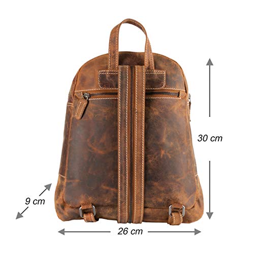 Arrigo Unisex's Backpack, Brown (Cognac), Medium