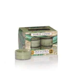 yankee candle sage & citrus 12 tea lights