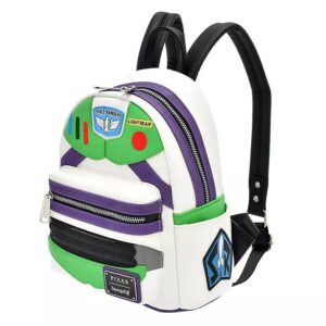 Loungefly Toy Story Buzz Lightyear Faux Leather Womens Double Strap Shoulder Bag Purse