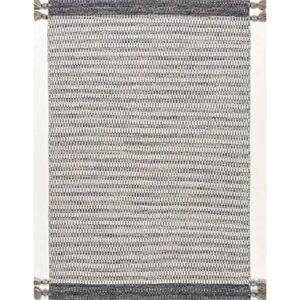 nuLOOM Jenson Braided Tassel Wool Area Rug, 6 ft x 9 ft, Grey