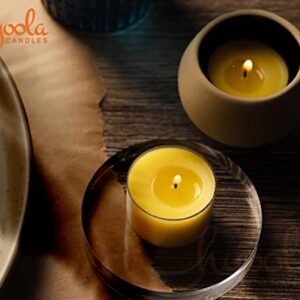 Tealight Citronella Candles Outdoor - 8 Hour Burn Time - Indoor and Outdoor Mosquito, Insect and Bug Repellent Citronella Candle - Natural Fresh Scent – Decorative in Clear Cup - 40 Pack