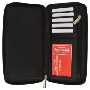 Marshal Womens Checkbook Wallet with Id Window and Snap Button Closure