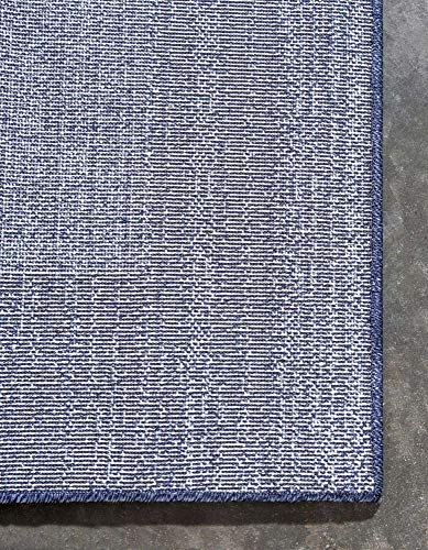 Unique Loom Del Mar Collection Area Rug-Transitional Inspired with Modern Contemporary Design, 3' 3 x 5' 3 Rectangular, Navy Blue/Beige