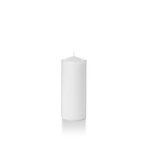 yummi 2.25″ x 5″ white slim round pillar candles – 4 per pack