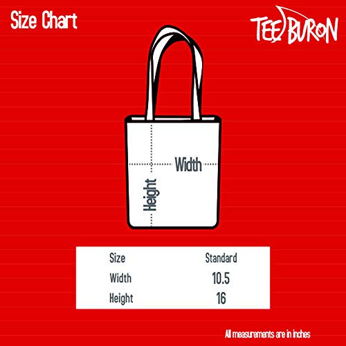 Teeburon Hashtag Deacon Bold Text Canvas Tote Bag 10.5" x 16" x 4"