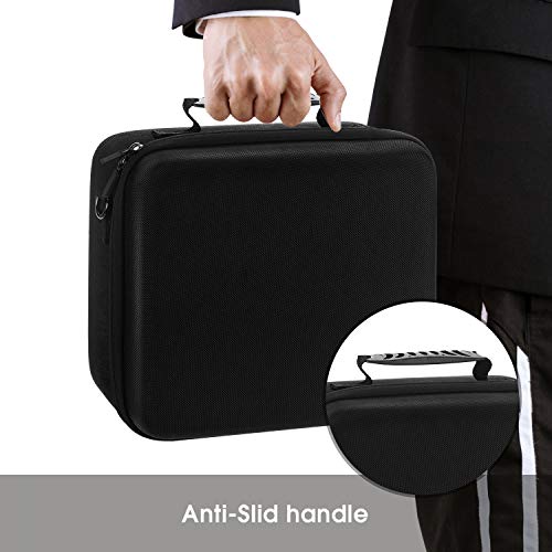 Tranesca Protective Portable Hard Shell carrying case compatible with Nintendo Switch Console and Accessories ( Holds 21 Game Cartridge and comes with bonus screen protector )