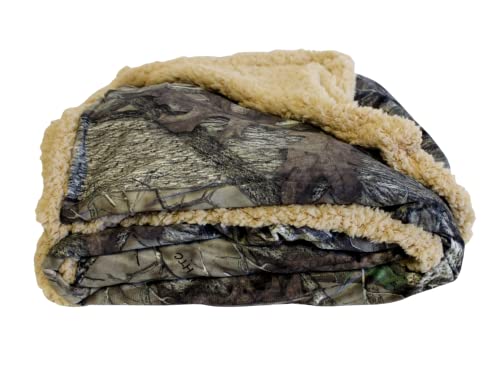 True Timber Camo - Blanket, Camo, Velvet, Luxury Berber Throw, Solid, 50 x 60inches, Machine Washable Reversible Super Soft Camouflage Design Warm and Cozy Camping Home