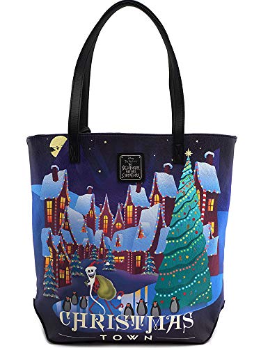 Loungefly x The Nightmare Before Christmas Halloween/Christmas Town Tote Bag