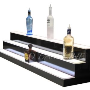 LED Lighted Bar Liquor Shelf 3 Step 56"