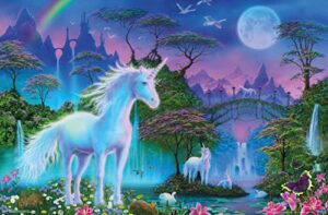 trends international unicorn meadow wall poster, 22.375″ x 34″, unframed version