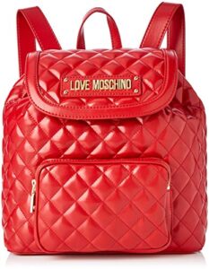 love moschino quilted nappa pu, women’s, red (rosso), 15x10x15 cm (w x h l)
