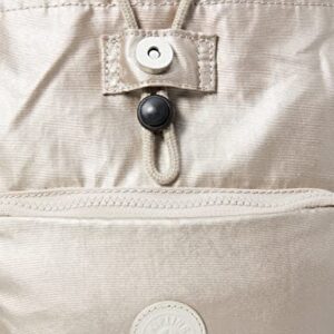 Kipling Women's City Pack S Backpack Handbag, Silver (Metallic Glow), One Size