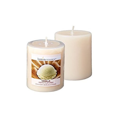 Luminessence Vanilla Scented Pillar Candle… (Single Candle )