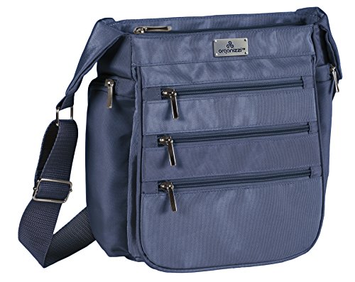 Organizzi™ Cross-Body DayBag with RFID Protection - Assorted Colors (Navy)