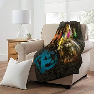 Northwest Micro Raschel Throw Blanket, 46" x 60", Gauntlet