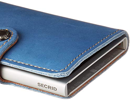 Secrid Mini Wallet Genuine Leather Indigo 3 Safe Card Case max 12 cards