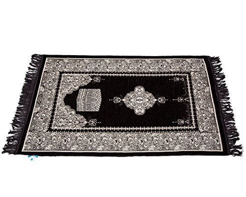 Sajda Rugs Prayer Rug - Turkish, Black, Size Length: 48 Inches | Width: 30