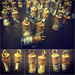 Healthcom 50 Pcs 0.5ML Small Vials Clear Glass Bottles Mini Tiny Jars Bottles with Corks Miniature Glass Bottle With Cork Gift DIY Decoration Empty Sample Jars Small,Arts Crafts,Party Favors,50 Bottles + 50 Screws