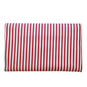 JNB Striped Envelope Clutch, Red