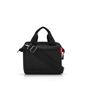 reisenthel allrounder cross handbag, structured cross-body carryall for women, black