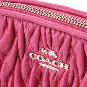 COACH Small Kelsey Satchel in Gathered Twist Leather in Dahlia F37081 IMDUL