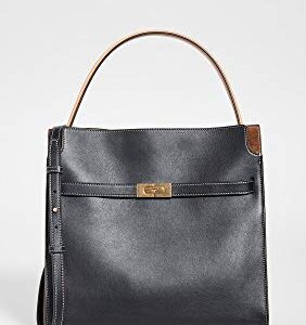 Tory Burch Women's Lee Radziwill Double Bag, Black, One Size