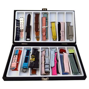xchangeables storage box leather case organizer for apples watch bands & accessories